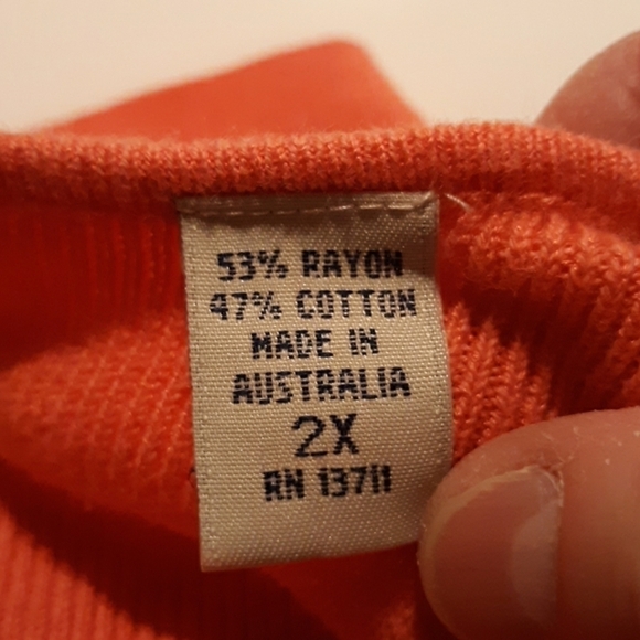 Lord & Taylor peach cardigan sweater 2XL - Picture 3 of 3